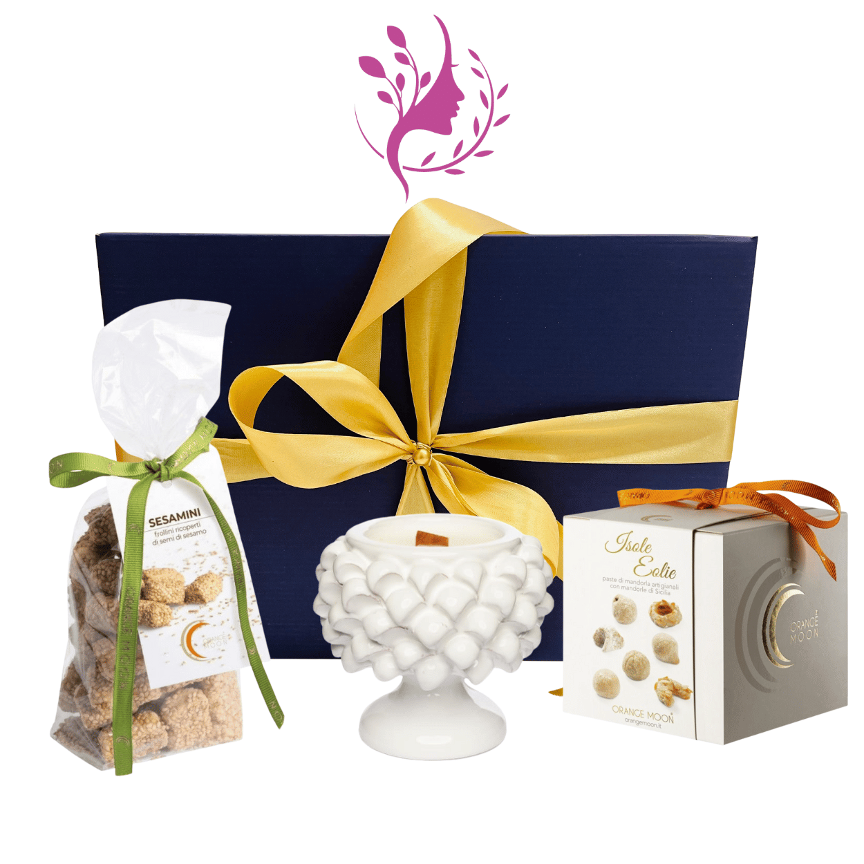 Box Regalo Elisir di Luce - Mezza Pigna Bianca Cunzata Sicilia