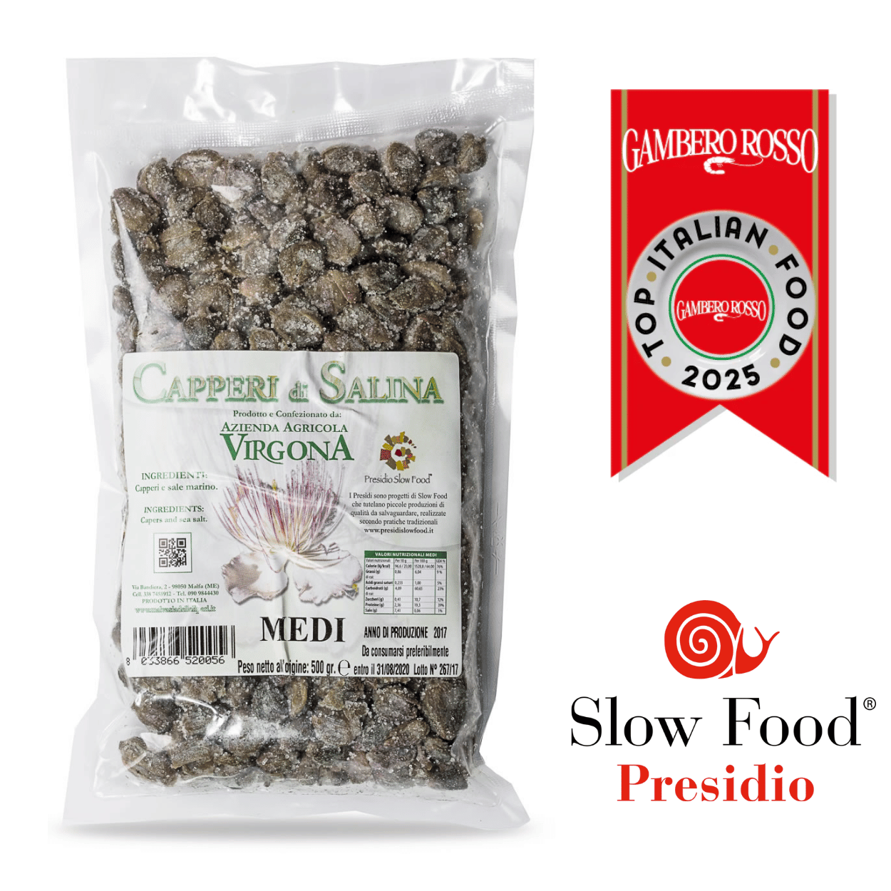 Capperi di Salina Virgona -Medi Cunzata
