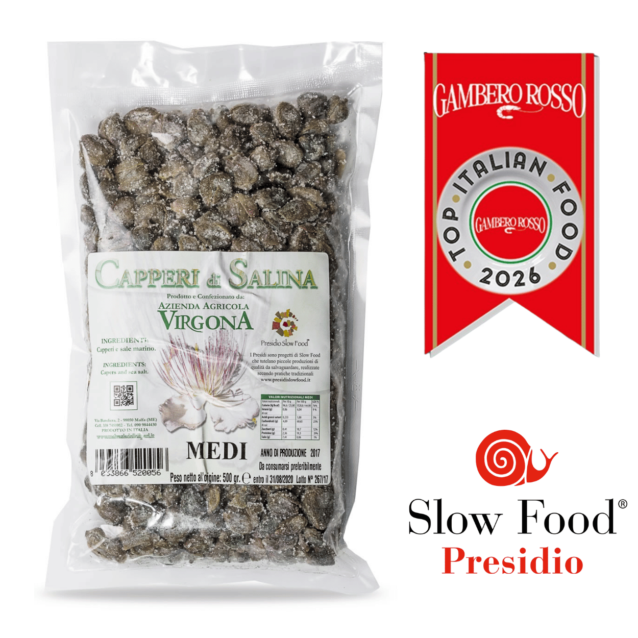 Capperi di Salina Virgona -Medi