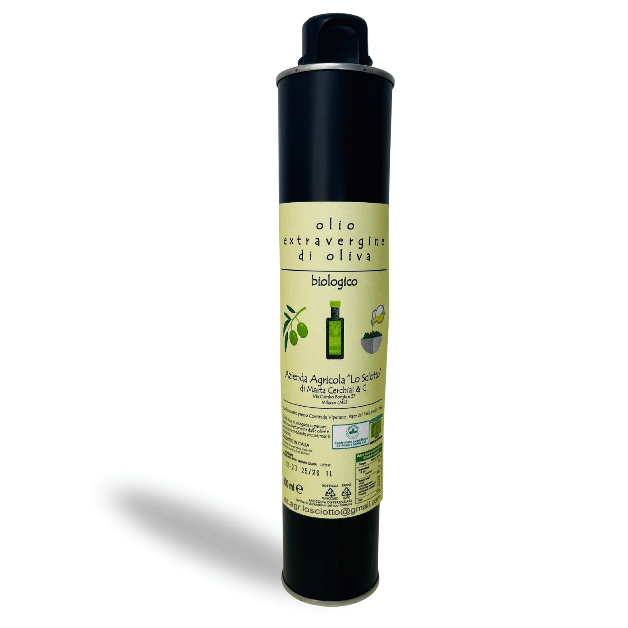 Olio Extravergine D'Oliva - Lo Sciotto Cunzata Sicilia