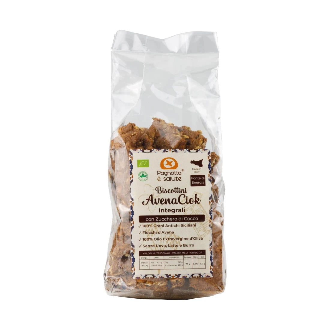 Biscottini Integrali AvenaCiok Bio Vegani Cunzata Sicilia