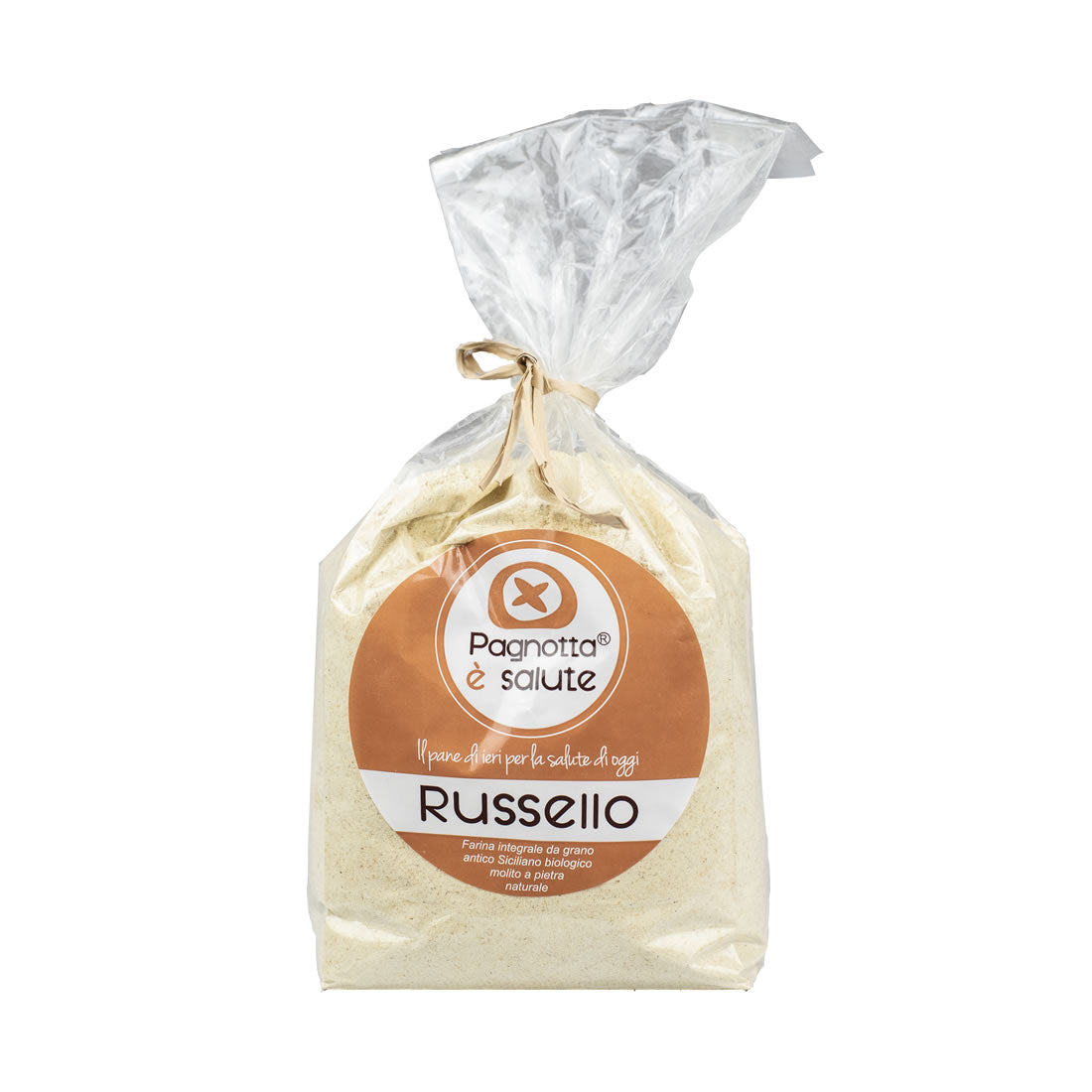 Farina Integrale di grano antico siciliano biologico Russello Cunzata Sicilia