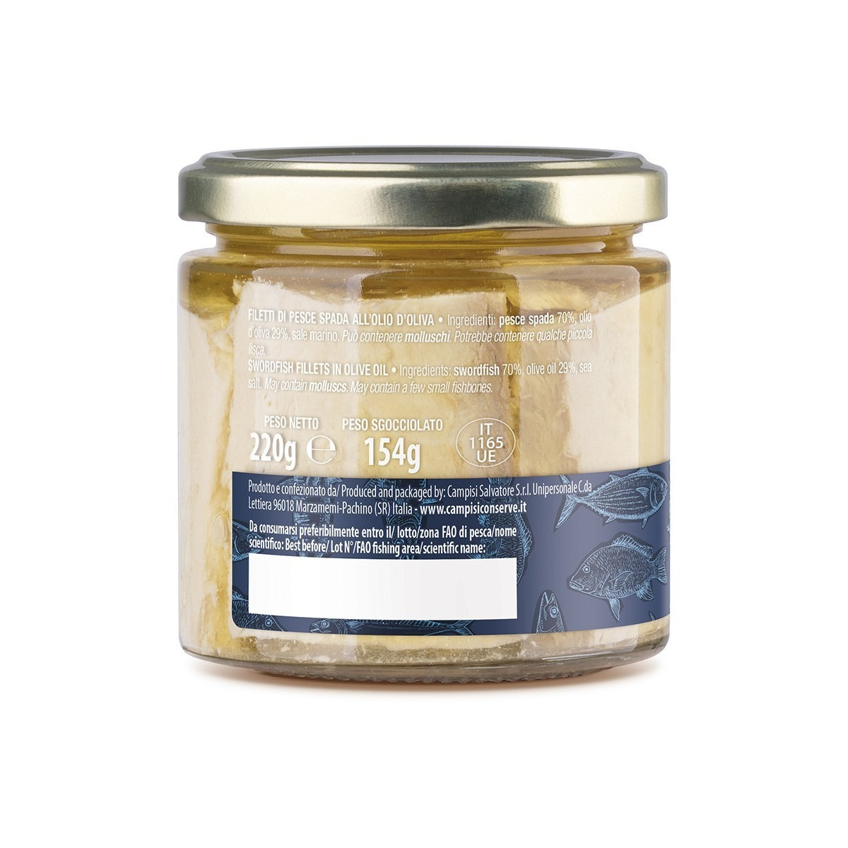 Filetti di Pesce Spada in olio d'oliva Campisi