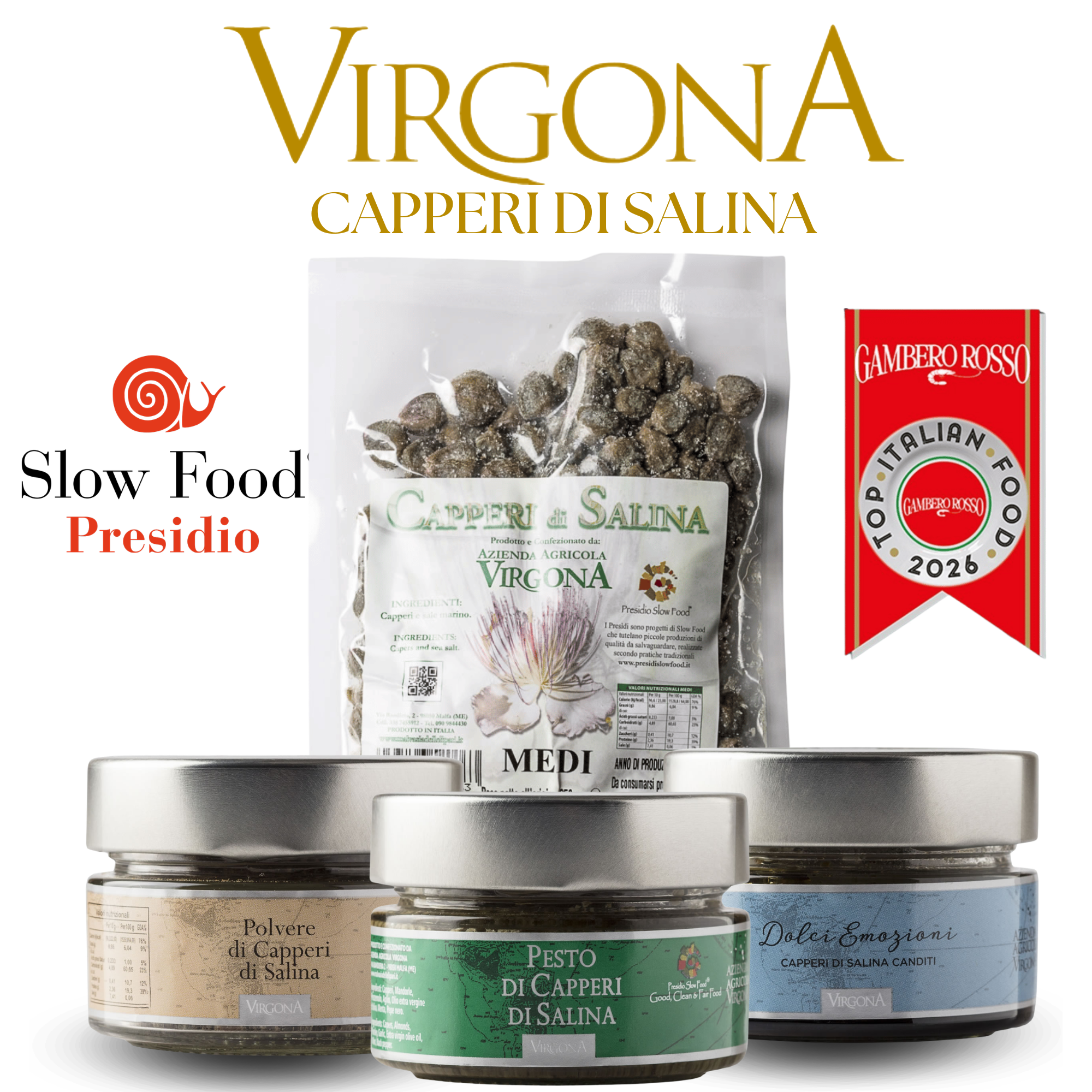 Box Degustazione - Capperi di Salina Cunzata Sicilia