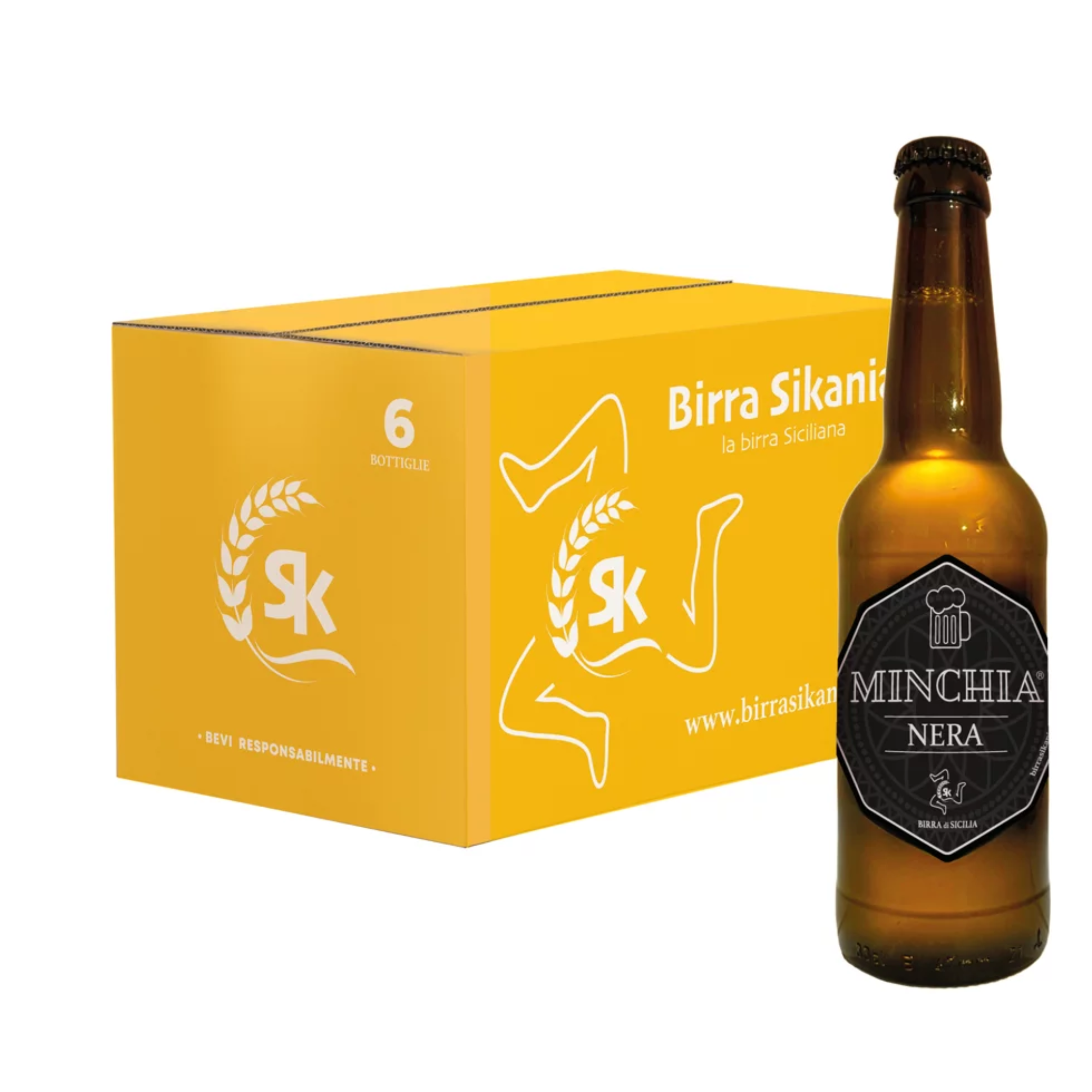 Birra Minchia - Nera Birrificio Sikania