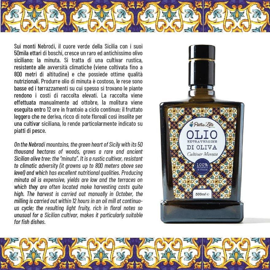 Olio D'Oliva - Pietra Zita Cunzata Sicilia