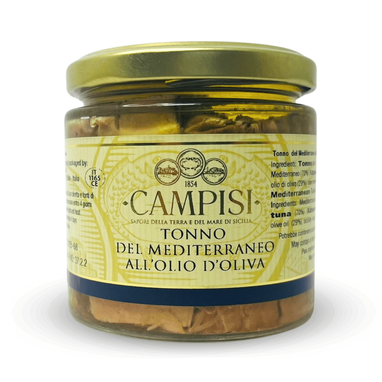 Tonno del Mediterraneo in olio d'oliva Cunzata