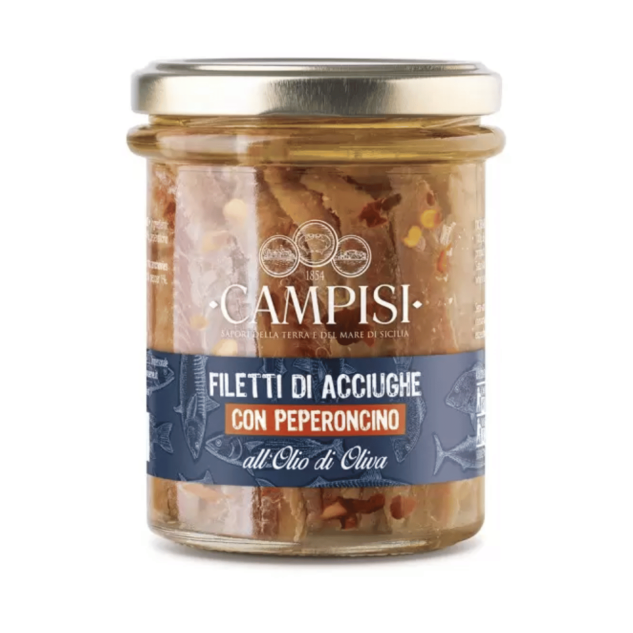 Filetti di Acciughe Extra con Peperoncino Cunzata Sicilia