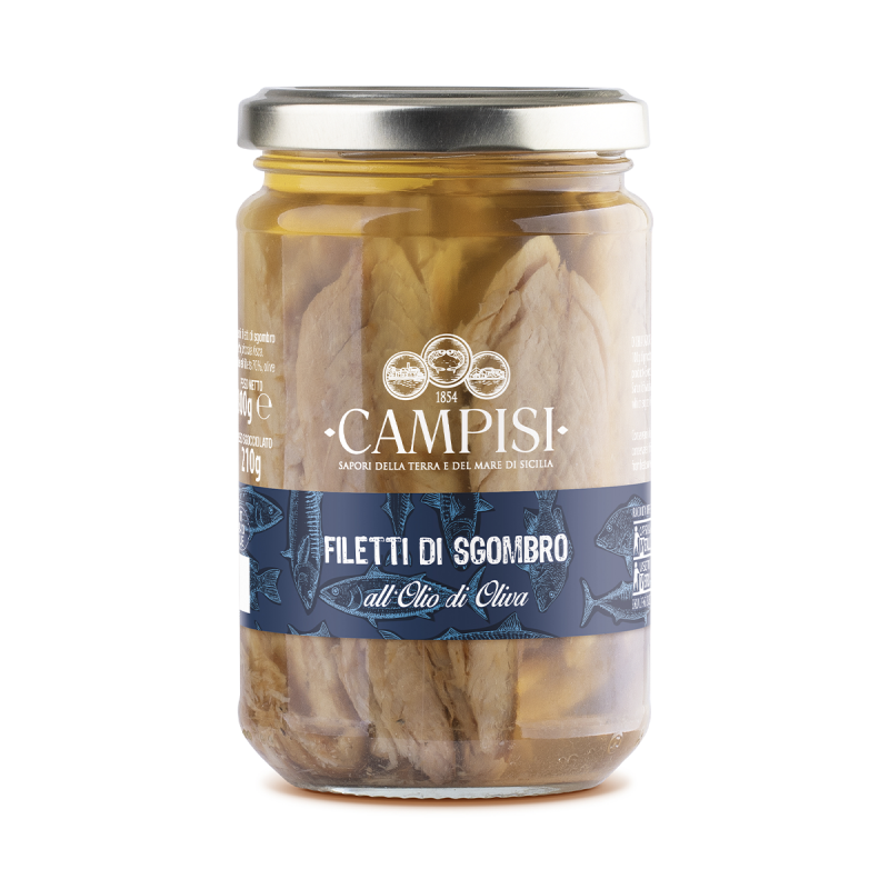 Filetti di Sgombro in Olio di Oliva Cunzata Sicilia