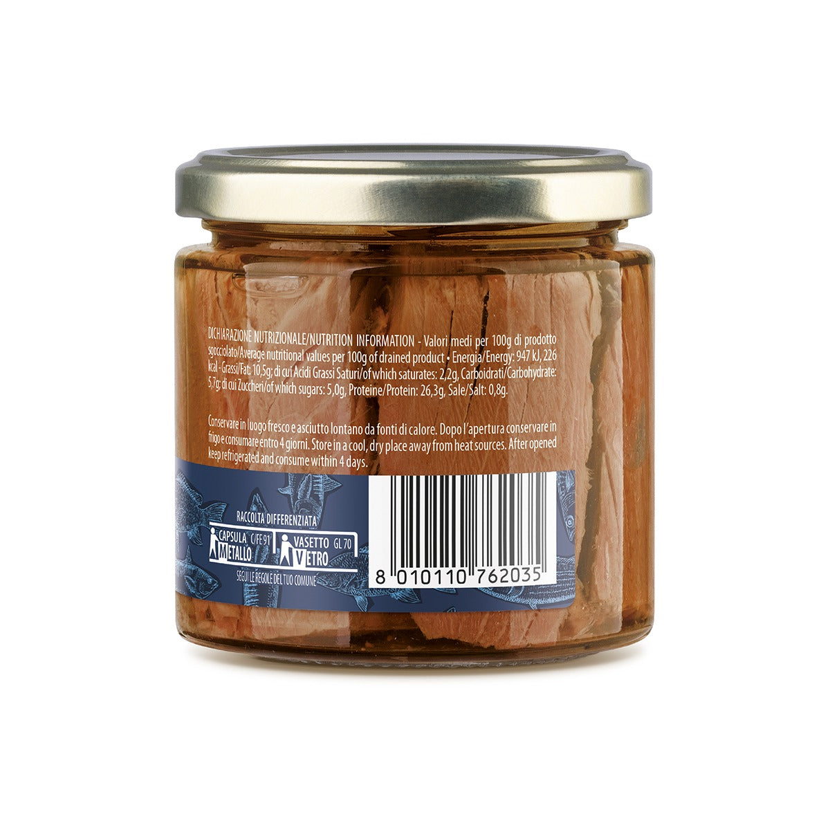 Tonno con pomodoro ciliegino in olio d'oliva Campisi