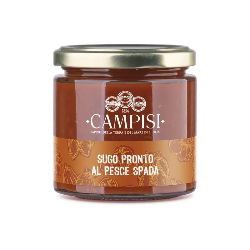 Sugo pronto al Pesce Spada con Pomodoro Campisi