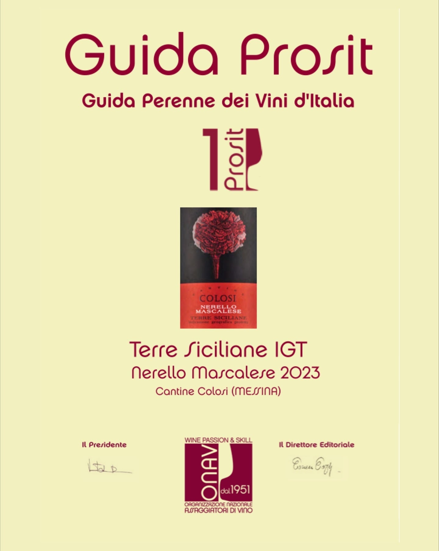 Nerello Mascalese IGP - Cantine Colosi Cantine Colosi